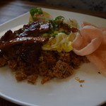 iiga Warung - 1905_iiga Warung Jimbaran_NASI GORENG@79,000Rp(焼き飯+ポークリブ)