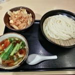 平次のおうどん - ミニ丼セット(かき揚げ丼＋肉汁うどん)