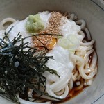 麺元 田舎家 - わさび山かけうどん