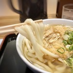 因幡うどん - 麺は2度茹でされていますので、柔らかい。