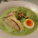 メンショー サン フランシスコ - 抹茶鶏白湯らぁめん    980円