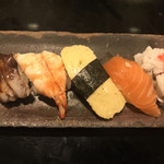 Endou Zushi - 上まぜ１２００円。三皿目。頼むんじゃなかった。。。という内容(T . T)。二皿目のトロ、が一番美味しかったです（╹◡╹）