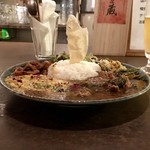 curry bar nidomi - ［2019/08］夜のおまかせnidomiカレー『混盛』(1180円)