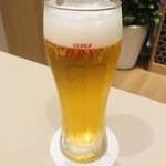 キッチンKENTO - ヘルシーが売りなのにアルコールもある。×2杯。ビール工場から近いので新鮮なのかも。