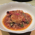 飄香 - 熱菜：泡菜四季豆大蝦 天使の海老の四川ピクルスソース