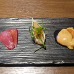 三の酉 - 鶏刺し盛り合わせ