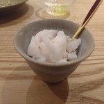 祇をん 段ばた - お口直しの中国の薔薇とアセロラのシャーベット