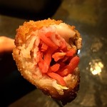 串揚げ酒場 仲丸 - 紅生姜の肉巻き