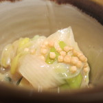 神保町 傳 - 下仁田ネギなどの煮物