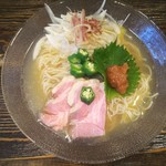 中華そば 向日葵 - 冷製南高梅の塩Soba