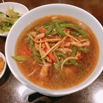 豫園 - 青椒肉絲ラーメン