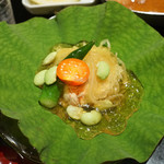 にい留 - かにおくら、えだまめ、じゅれ