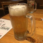 おでん清水 - 2019年8月14日  オリオン麦職人ビール 中 500円