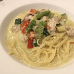 ナポリの食卓 - メイン「チキンと夏野菜のクリーミーグリーンカレー」
