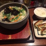 Bakuretsuishiyakiramenicchou - 石焼き野菜タンメン満腹セット♪