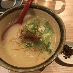 京都 炭火串焼つじや - 鶏汁そば(山椒付き)
