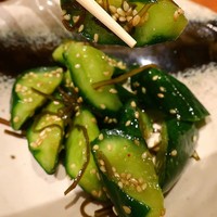 鰻う おか冨士 - 昆布キュウリ