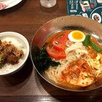 ジョナサン - 本格！盛岡冷麺（赤）と焼肉丼
