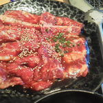 Yakiniku Heijouen - カルビ＆ハラミセット（US産）　お肉1.5倍盛