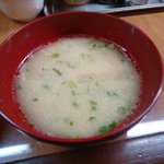 家庭料理　味彩 - 定食のお味噌汁は粕汁♪