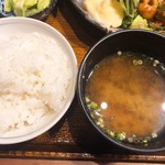 土鍋炊ごはん なかよし - 【豚キムチ定食炒め ¥980】