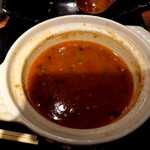 元祖博多めんたい重 - 特製割りスープ