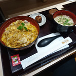 Torisanwa - 『名古屋コーチン親子丼　鶏そばセット』　1,491円