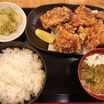 酔っ手羽 - 【から揚げ定食 ¥700(税抜)】