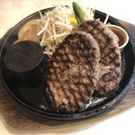 肉食堂 優 - ダブルラージハンバーグ ¥1,430