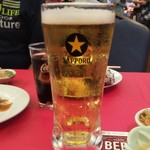 福山ニューキャッスルホテル ビアホール - ビール(2019.08.17)