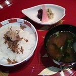 日本料理 三嵋 - 御飯（鮑・ふぐコース共通）