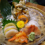 浅草 魚料理 遠州屋 - 貝刺身盛り