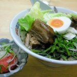 麺王  - 角煮ラーメン　明太子トッピング