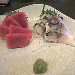 Meshi Babu - 本マグロ刺身とシメ鯖