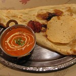 INDIAN ASIAN CAFE PUJA - バターチキンカレーのセット
