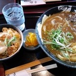 手打ちうどん 団平 - カレーうどん＋ミニカツ丼