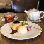 Pokkari - プリン・ア・ラ・モード、あたたかい紅茶
