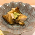 うを徳 - ③勝浦メガイアワビ、賀茂茄子