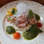 アルバトロス - 魚のランチサーモンのソテージェノバソース