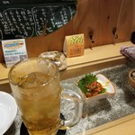 Yakitori Mozu - コーン茶ハイ。チャンジャ。