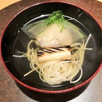 霞庭 まつばら - すっぽんの真丈、にゅうめん、