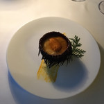 Fish Bank TOKYO - ウニの茶碗蒸し。
                                茶碗に入っていませんけど。
                                シジミの味噌汁入りです。