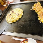 鶴橋風月 - たこのお好み焼きともちチーズとんぺい