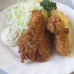 洋食ホシノ - カキフライランチ(冬季のみ）￥１２５０