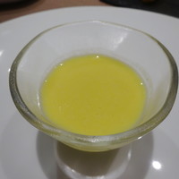 Ristorante Ecru - アミューズ：とうもろこしの冷製スープ