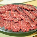 焼肉 はせ川 - A5仙台牛千本すじ焼き