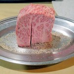 焼肉 はせ川 - 三角バラ厚切り焼き