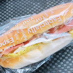 シャンピニヨン - パストラミビーフのサンドイッチ