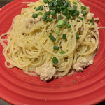 バストーネ - ¥980 日替わりパスタ、ドリンク付。今日は鶏そぼろの和風パスタ。お肉も結構入ってて、味付けも良かった。美味しい(o^^o)