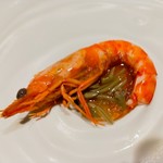 イチリン ハナレ - 黒酢ジュレじゅんさい　車海老